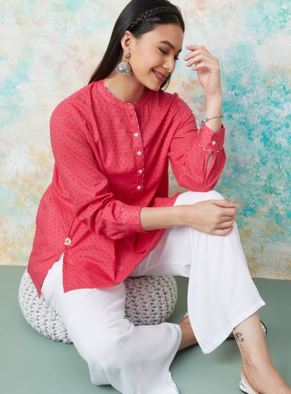 MELANGE Textured Tunic - Image 4