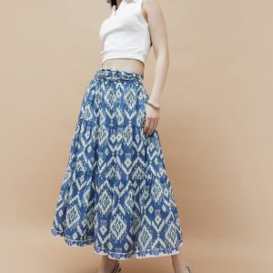 COLOUR ME Printed Tiered Skirt