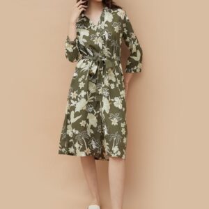 COLOUR ME Floral Print Shirt Dress